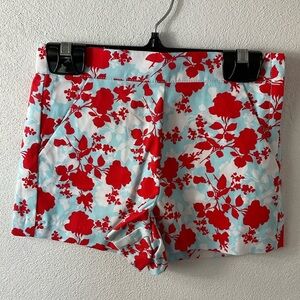 Girls Janie and Jack Floral Shorts Sz 6